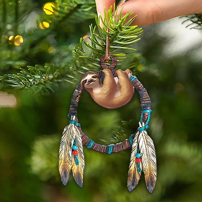 Sloth Native American - Unique Christmas Gift Decor Flat Acrylic