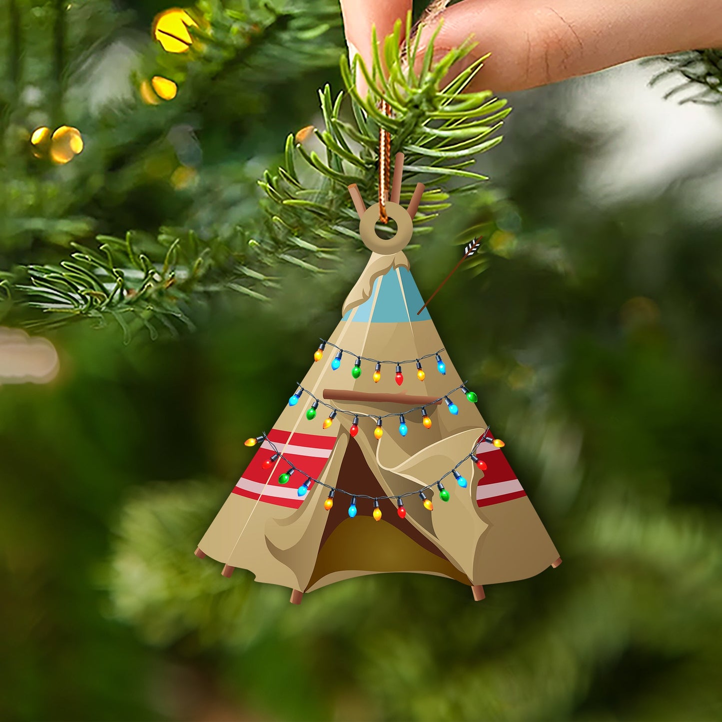 Tipi Native American - Unique Christmas Gift Decor Flat Acrylic