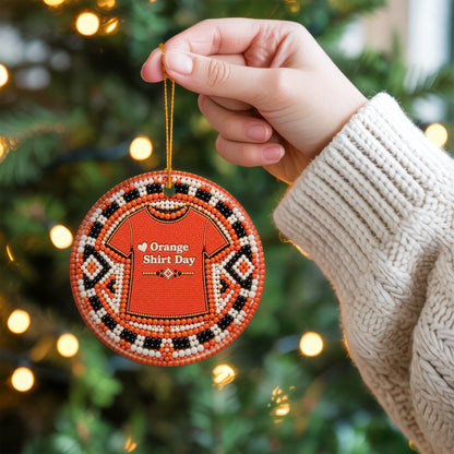 Orange Shirt Day Ceramic Ornament - Every Child Matters Gift Decor