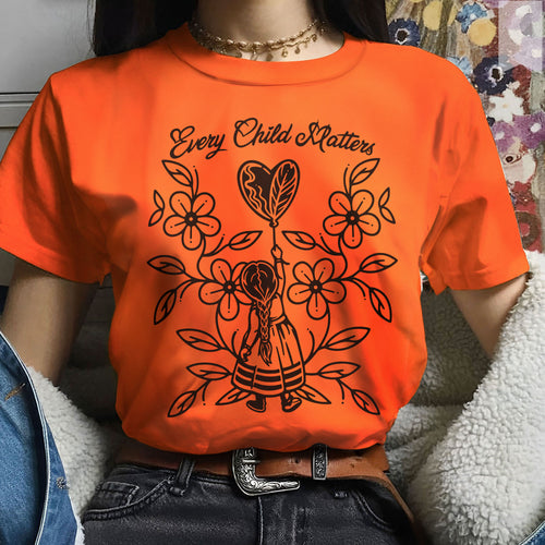 Every Child Matters Indigenous Floral Shirt, Native American Awareness Unisex T-shirt/Hoodie/Sweatshirt