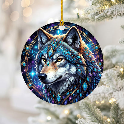 Galaxy Wolf - Crystal Spirit Animal Starry - Unique Christmas Gift Decor Flat Acrylic