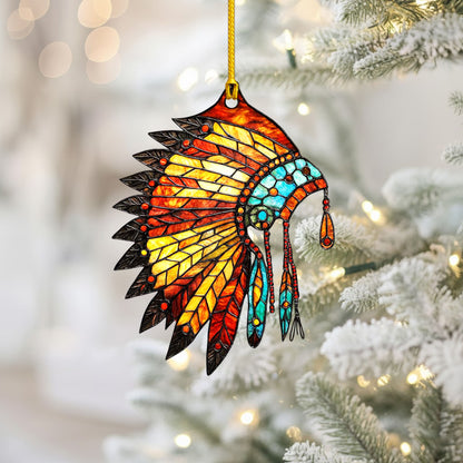 Native American Headdress - Tribal Pride Decor Flat Acrylic