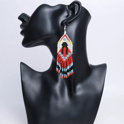 SALE 50% OFF - Combo MMIW Handmade Beaded Necklace And Earrings Unisex With Native American Style