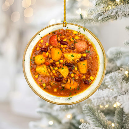 Native American Inspired Traditional Food Ornament - Flat Acrylic Holiday Decor