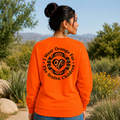 Every Child Matters Indigenous Heart & Symbol Design - Two sides - Unisex T-shirt/V-neck T-shirt/Hoodie/Sweatshirt