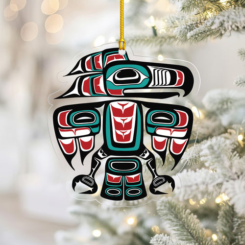 Pacific Northwest Totem - Indigenous Tribal Art Holiday Decor Flat Acrylic