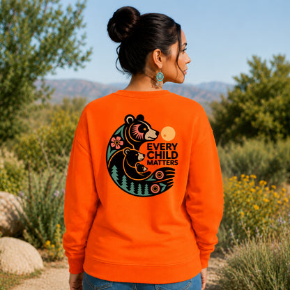 Every Child Matters Bear Family- Two sides - Unisex T-shirt/V-neck T-shirt/Hoodie/Sweatshirt