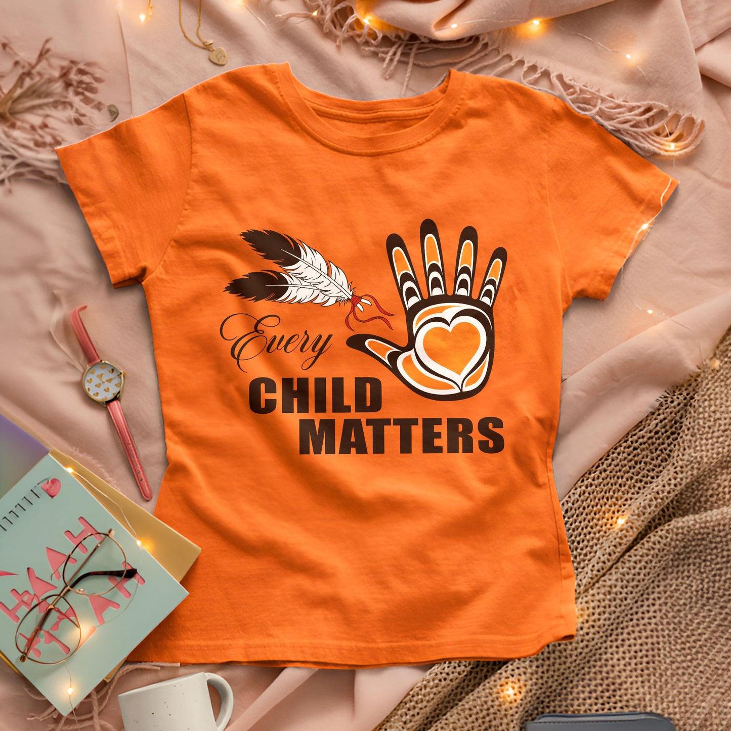 Every Child Matters Heart Handprint Unisex T-shirt/Hoodie/Sweatshirt
