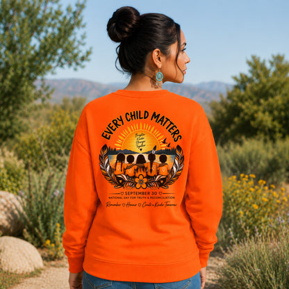 Every Child Matters Orange Shirt Day September 30 - Two sides - Unisex T-shirt/V-neck T-shirt/Hoodie/Sweatshirt