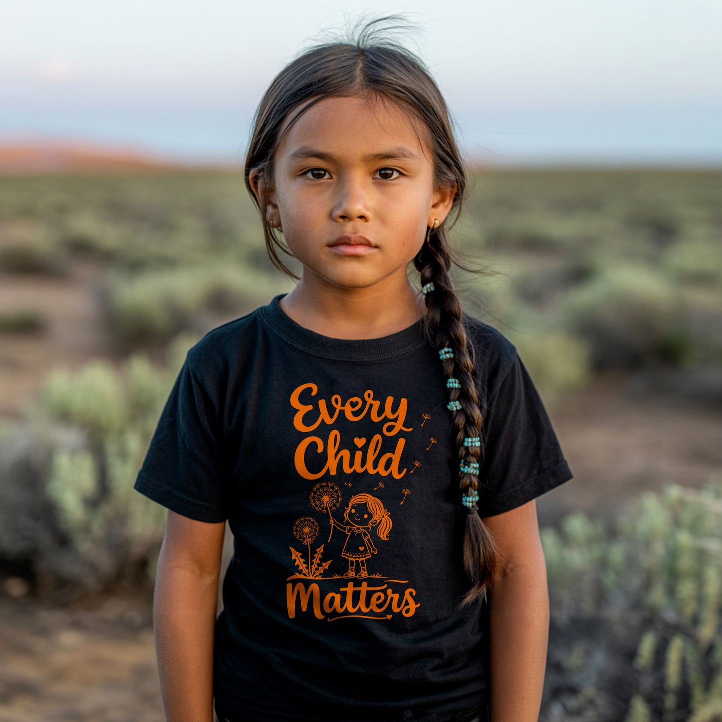 Every Child Matters Orange Shirt Day - Dandelion Girl Awareness Graphic Unisex T-shirt/Hoodie/Sweatshirt