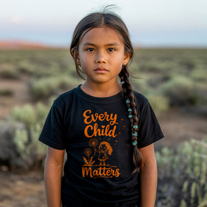 Every Child Matters Orange Shirt Day - Dandelion Girl Awareness Graphic Unisex T-shirt/Hoodie/Sweatshirt
