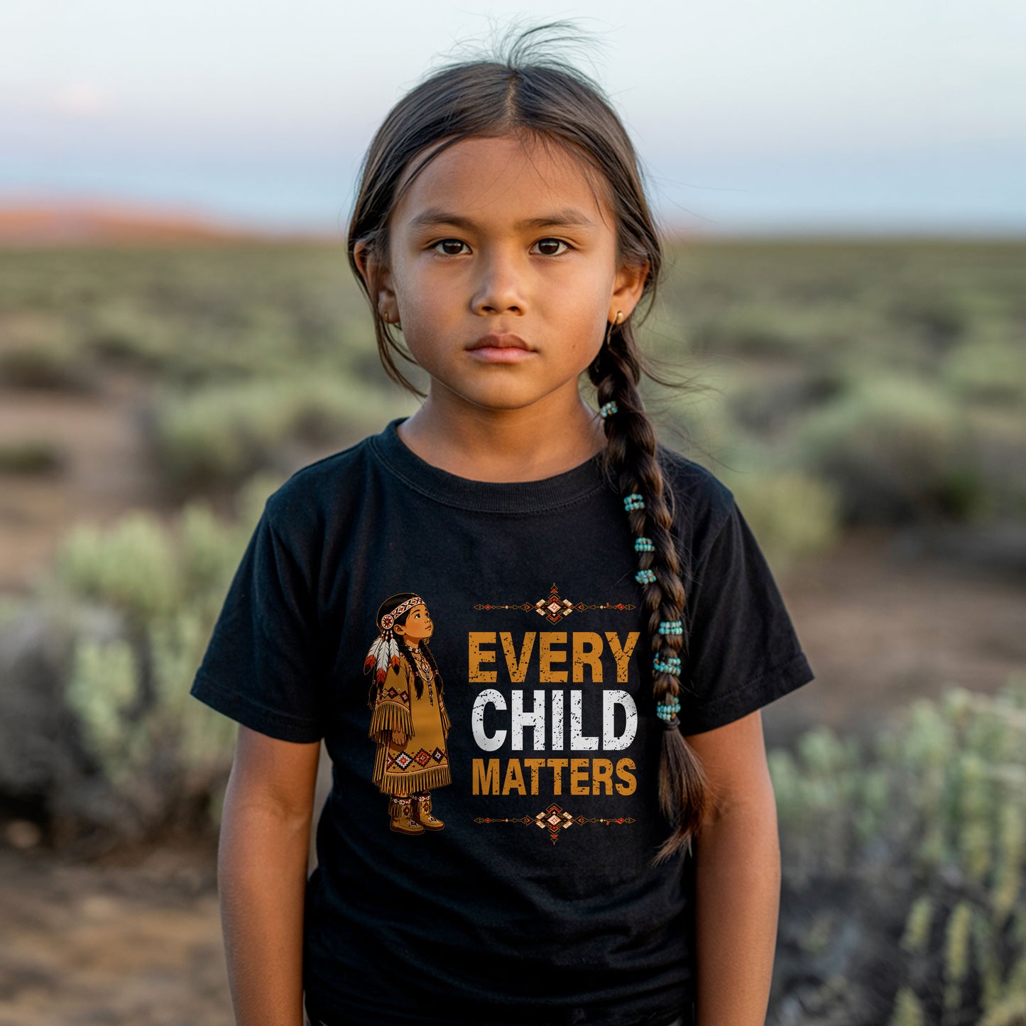 Every Child Matters Orange Shirt Day - Indigenous Girl Awareness Graphic Unisex T-shirt/Hoodie/Sweatshirt