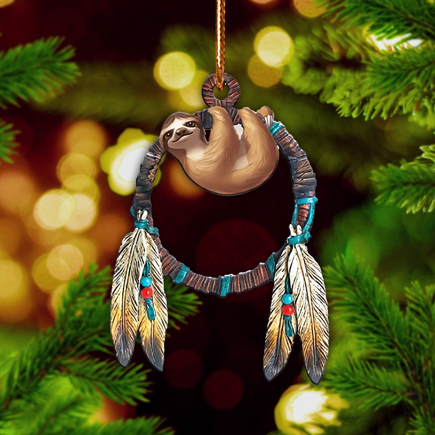 Sloth Native American - Unique Christmas Gift Decor Flat Acrylic