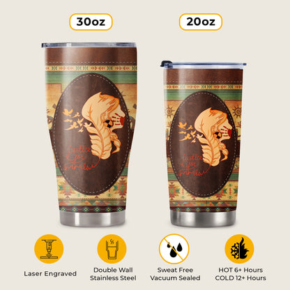 Justice For MMIW -  Native American Stainless Steel Tumbler 010