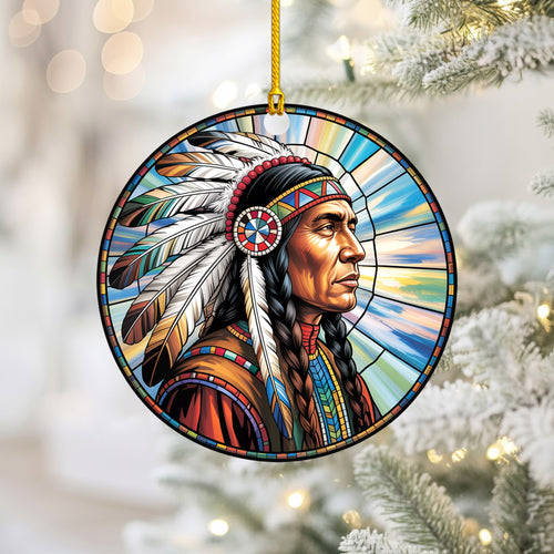 Native American Chief - Tribal Pride Spirit Art Decor Flat Acrylic