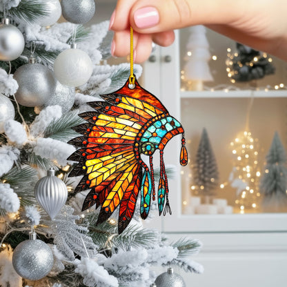 Native American Headdress - Tribal Pride Decor Flat Acrylic