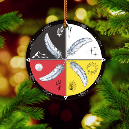 Four Directions Feather Native American - Unique Christmas Gift Decor Flat Acrylic