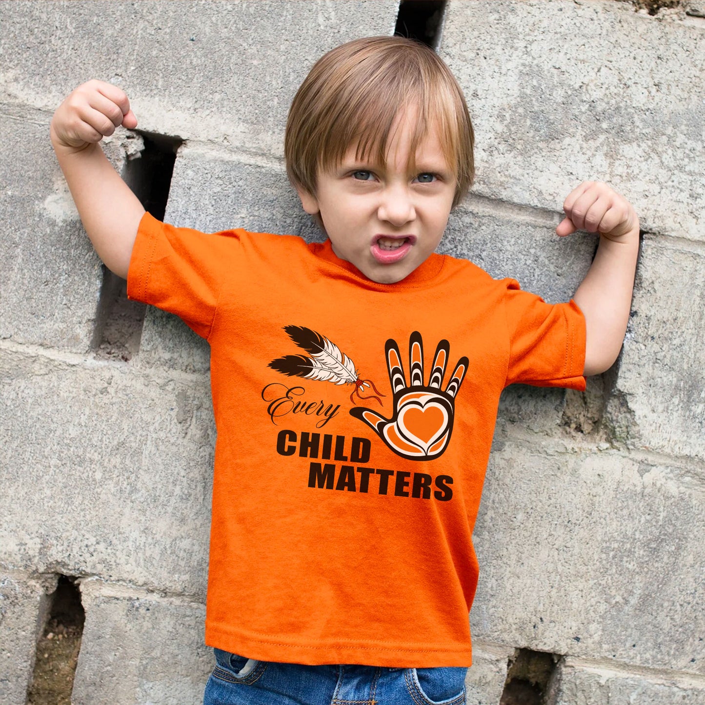 Every Child Matters Heart Handprint Unisex T-shirt/Hoodie/Sweatshirt