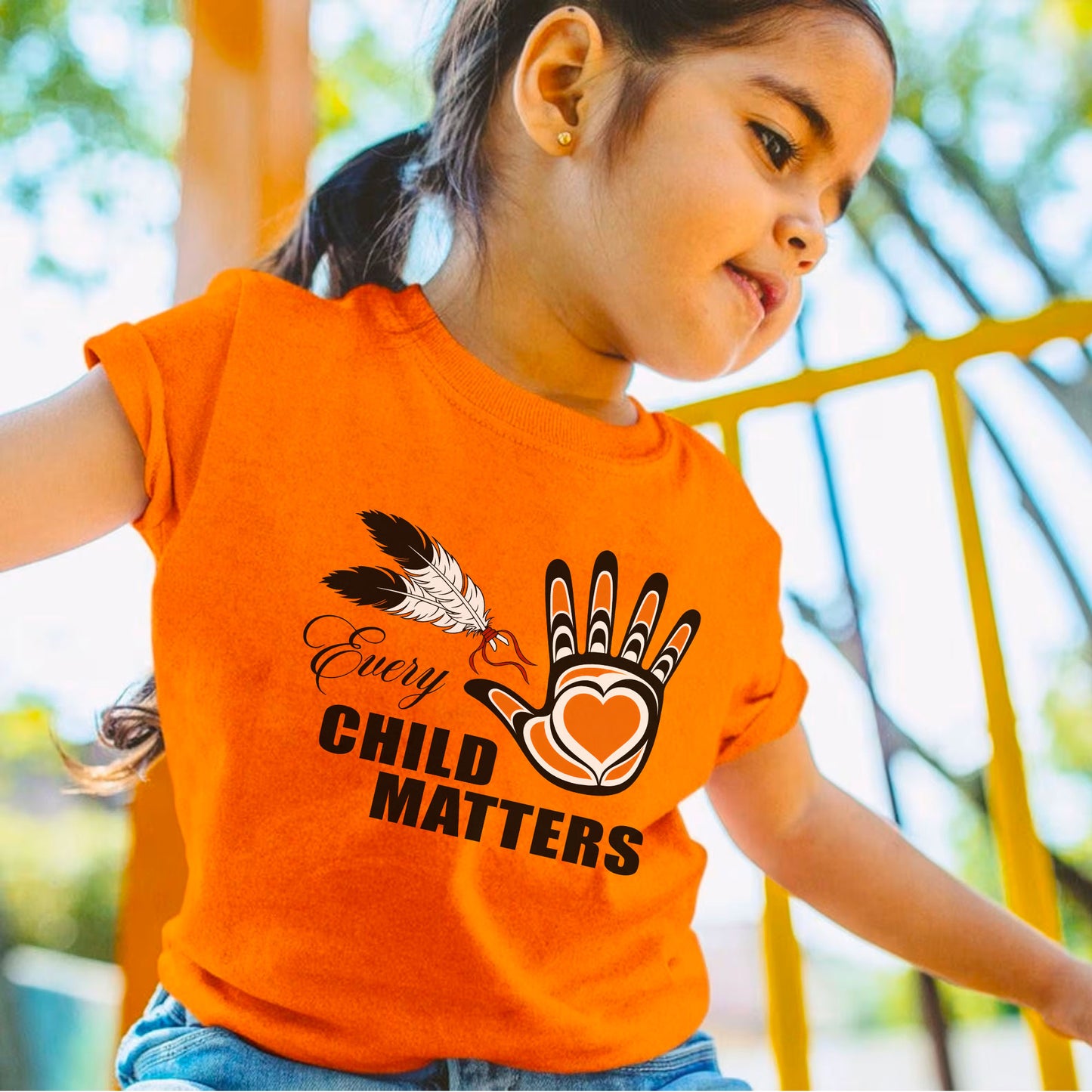 Every Child Matters Heart Handprint Unisex T-shirt/Hoodie/Sweatshirt