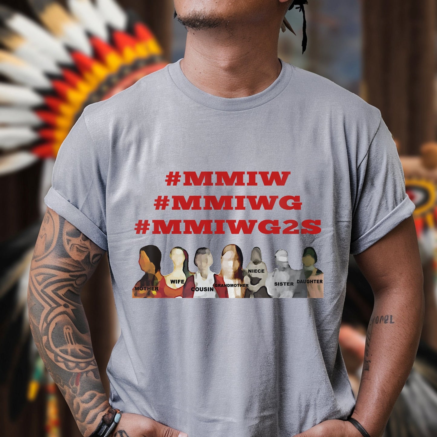 MMIWG2S  – Remember & Honor Unisex Hoodie/T-shirt/ T-shirt V-Neck/Sweatshirt
