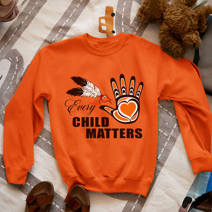 Every Child Matters Heart Handprint Unisex T-shirt/Hoodie/Sweatshirt