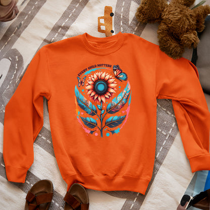 Every Child Matters Orange Shirt Day Sunflower Design Unisex T-shirt/Hoodie/Sweatshirt
