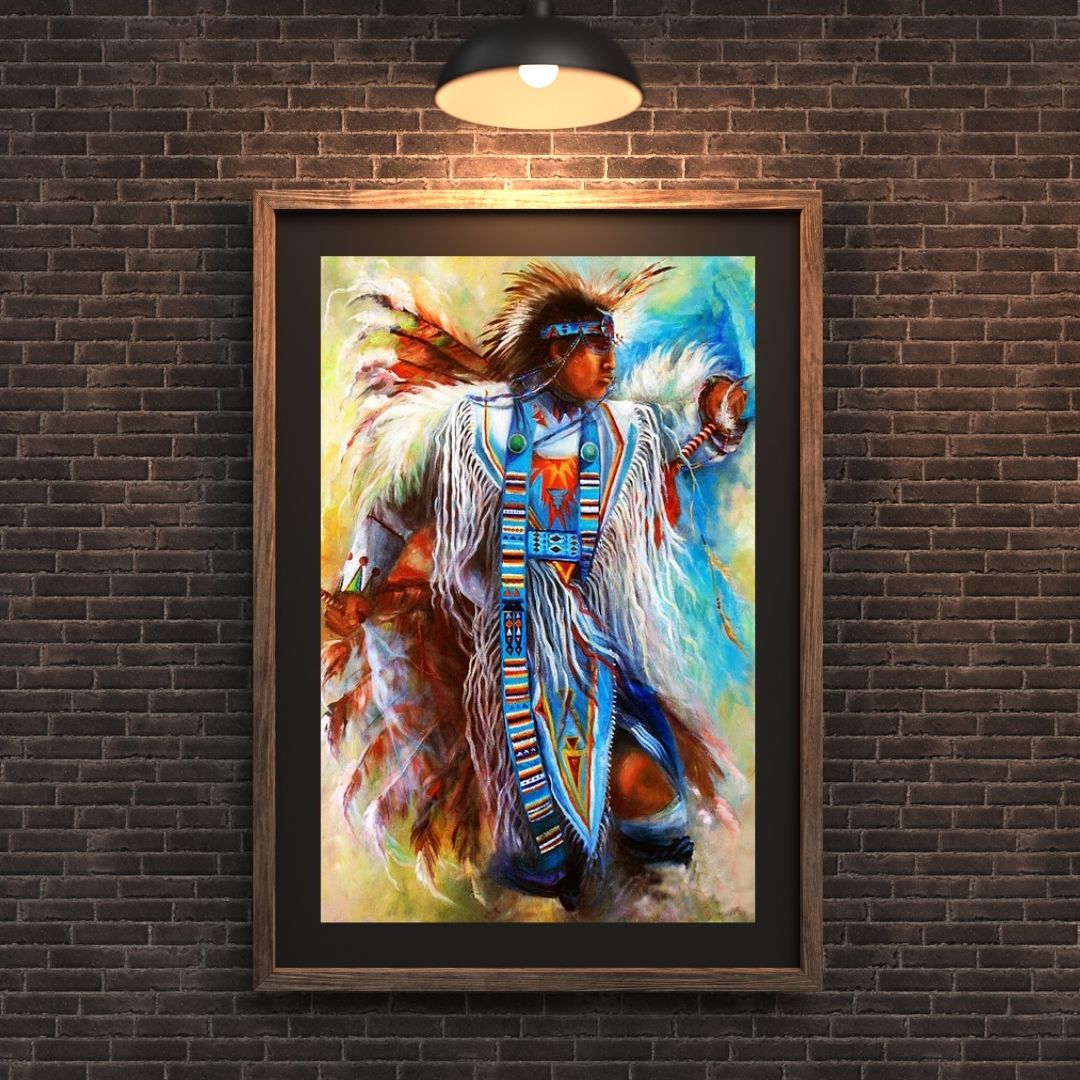Native American Man Dance Poster/Canvas