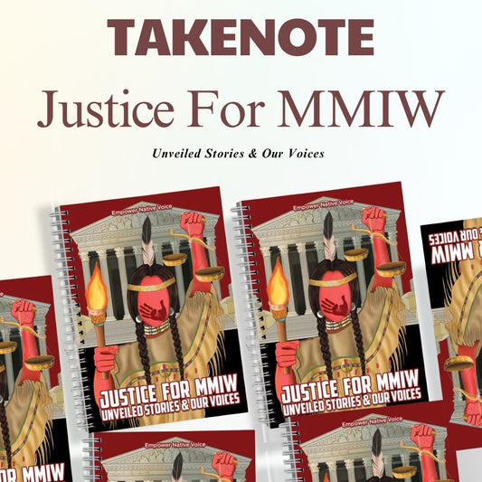 Premium Handmade Takenote: Justice for MMIW - Unveiled Stories & Our Voices + Free Bookmark Gift