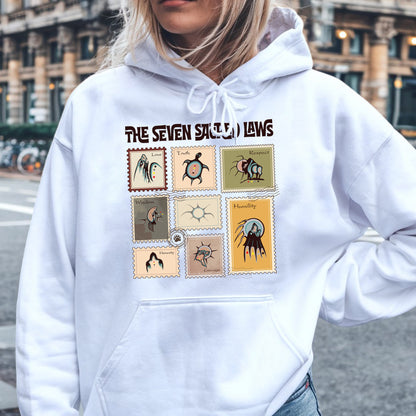 The Seven Sacred Teachings - Spirit Animal Graphic Unisex T-Shirt/T-Shirt V-Neck/Hoodie/Sweatshirt