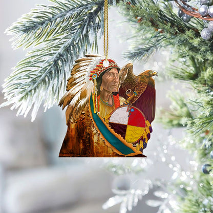 Eagle Chief Four Direction Native Pride American - Unique Christmas Gift Decor Flat Acrylic