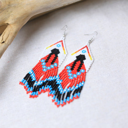 SALE 50% OFF - Indigenous Women Pattern Beaded Handmade Earrings For Women