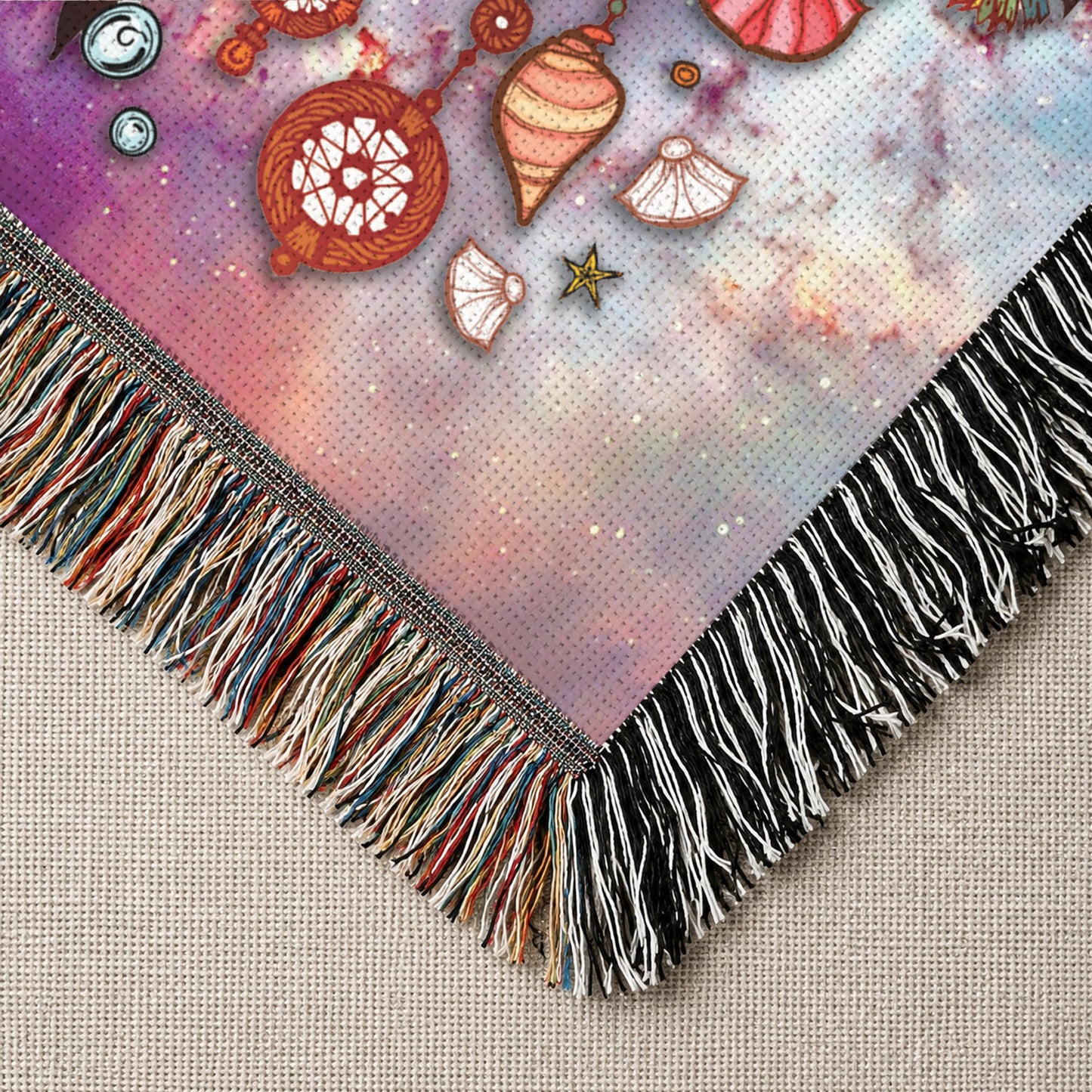 Native American Owl Woven Throw Blanket - Dreamcatcher Spiritual Decor