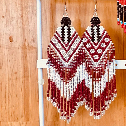 SALE 50% OFF - Indigenous Women Pattern Beaded Handmade Earrings For Women