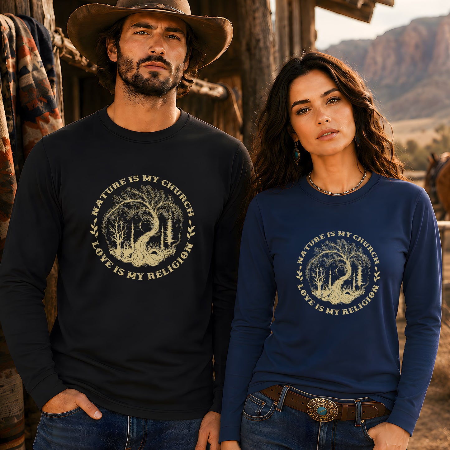 Nature Is My Church - Love Is My Religion Unisex Long Sleeve