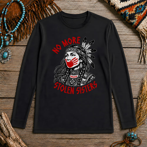 No More Stolen Sisters Feather Unisex Long Sleeve