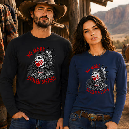 No More Stolen Sisters Feather Unisex Long Sleeve