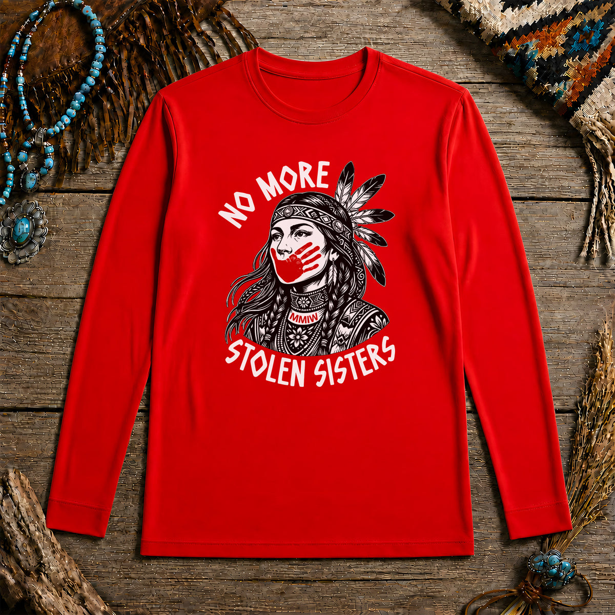 No More Stolen Sisters Feather Unisex Long Sleeve
