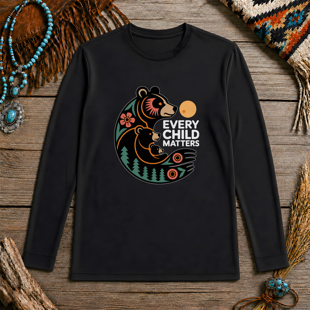 Every Child Matters Bear Family Unisex Long Sleeve