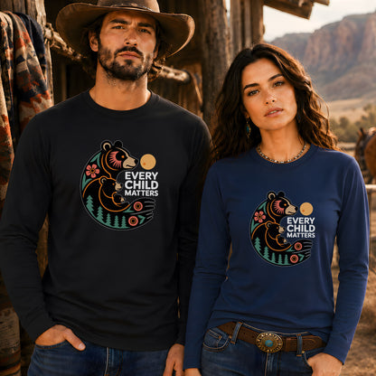 Every Child Matters Bear Family Unisex Long Sleeve