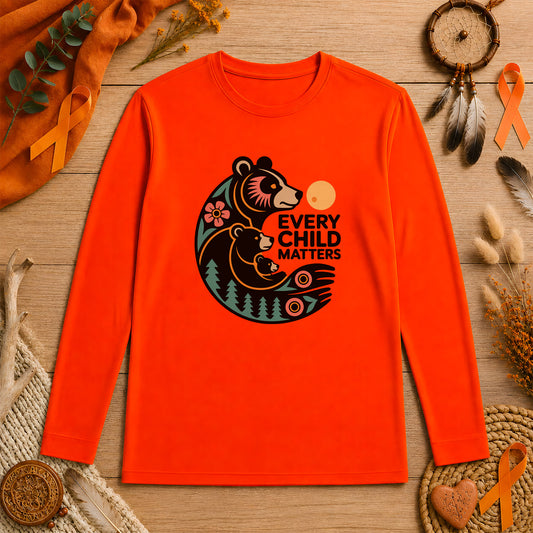 Every Child Matters Bear Family Unisex Long Sleeve