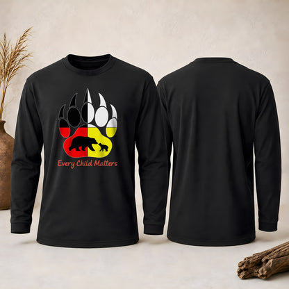 Every Child Matters Bear Paw Indigenous Pride Unisex Long Sleeve