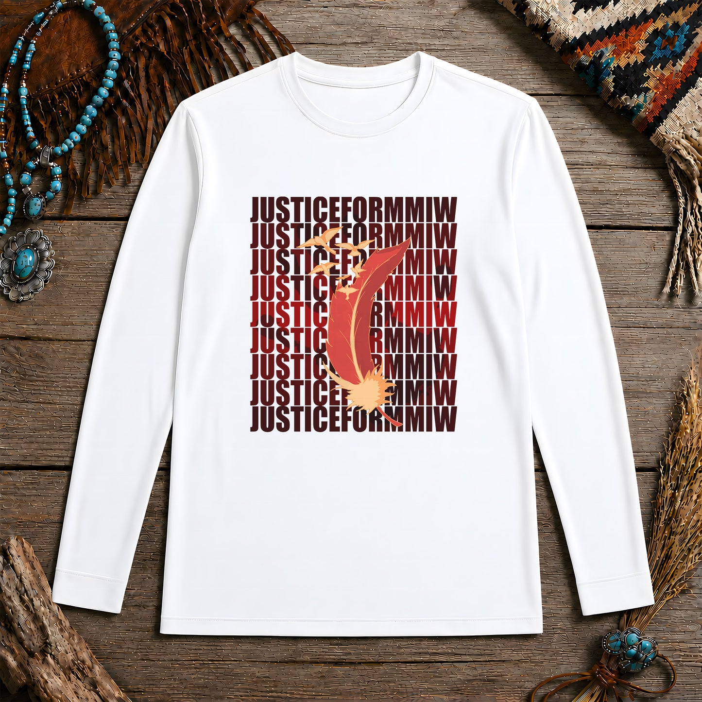 Justice For MMIW Feather Unisex Long Sleeve