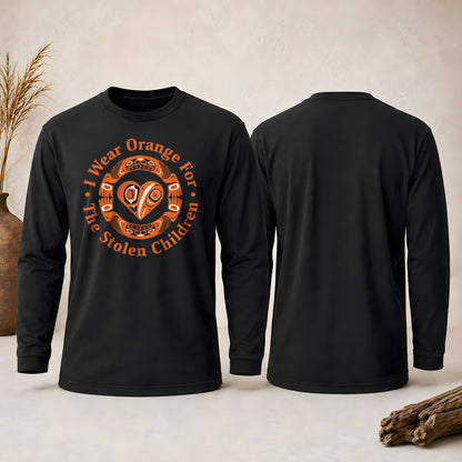 Every Child Matters Indigenous Heart & Symbol Design Unisex Long Sleeve
