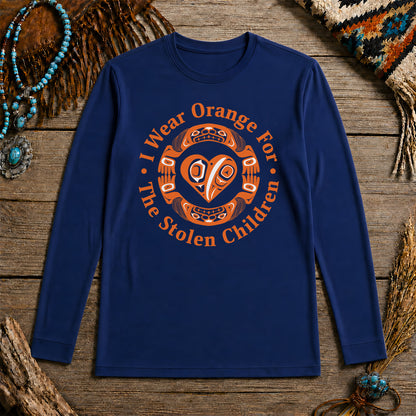Every Child Matters Indigenous Heart & Symbol Design Unisex Long Sleeve
