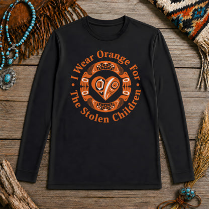 Every Child Matters Indigenous Heart & Symbol Design Unisex Long Sleeve