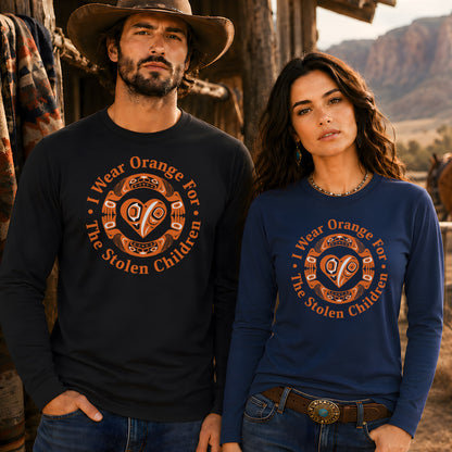 Every Child Matters Indigenous Heart & Symbol Design Unisex Long Sleeve
