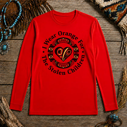 Every Child Matters Indigenous Heart & Symbol Design Unisex Long Sleeve