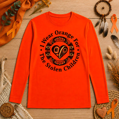 Every Child Matters Indigenous Heart & Symbol Design Unisex Long Sleeve