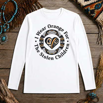 Every Child Matters Indigenous Heart & Symbol Design Unisex Long Sleeve