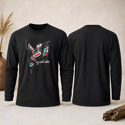 Every Child Matters Hummingbird With Feather Design Unisex Long Sleeve
